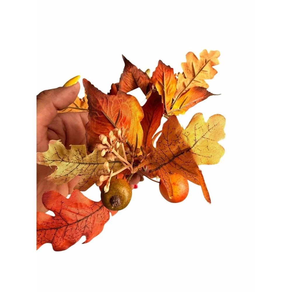 Martha Stewart Collection Leaf Trim Napkin rings set of 4